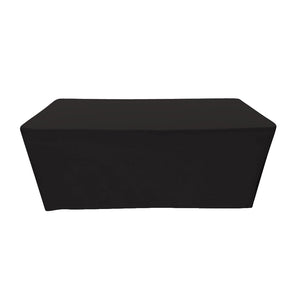 6' fitted fire retardant tablecloth