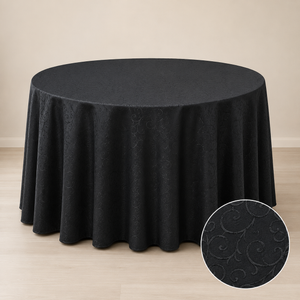 120’’ round jacquard tablecloth