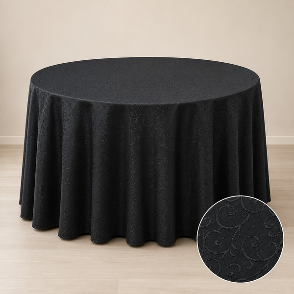 120’’ round jacquard tablecloth