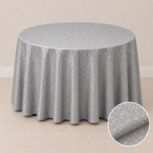 120'' round tablecloth (crystal pattern)