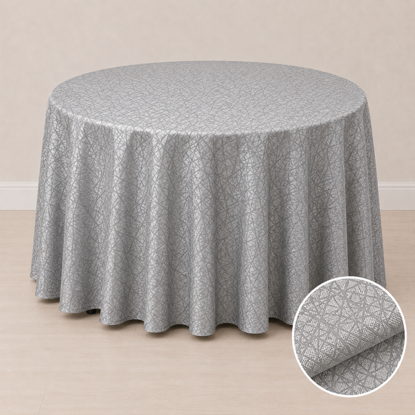120'' round tablecloth (crystal pattern)