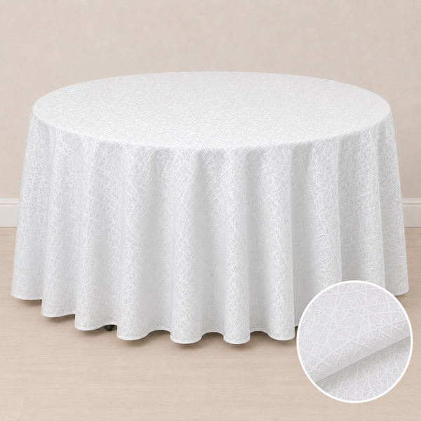 120'' round tablecloth (crystal pattern)