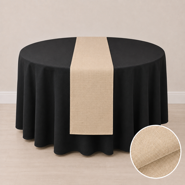 12'' x 108'' faux burlap table runner