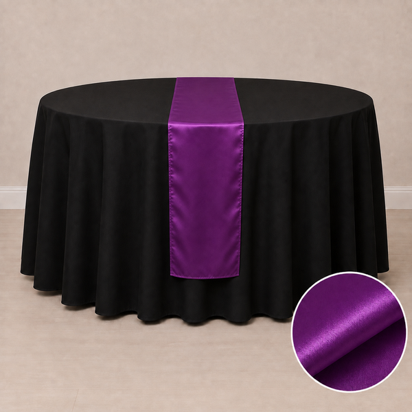 12'' x 108'' satin table runner