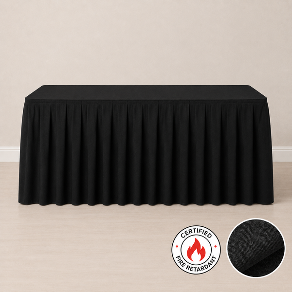 14' fire retardant table skirt
