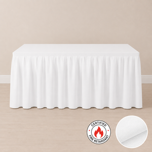14' fire retardant table skirt