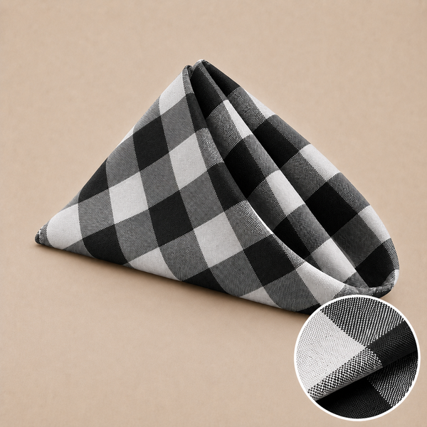 17'' x 17'' checkered napkin (10-pack)