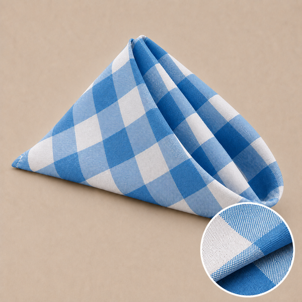 17'' x 17'' checkered napkin (10-pack)