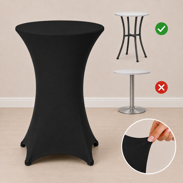 31.5'' x 43.5'' spandex cocktail tablecloth