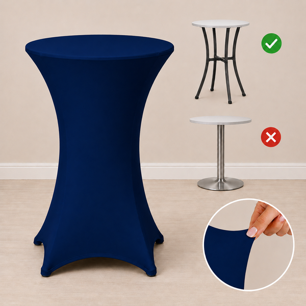 31.5'' x 43.5'' spandex cocktail tablecloth
