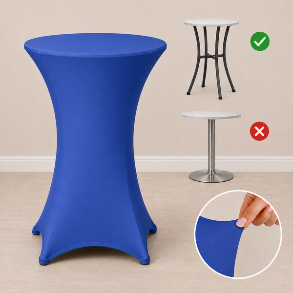 31.5'' x 43.5'' spandex cocktail tablecloth