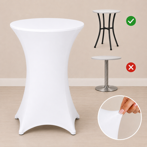 31.5'' x 43.5'' spandex cocktail tablecloth