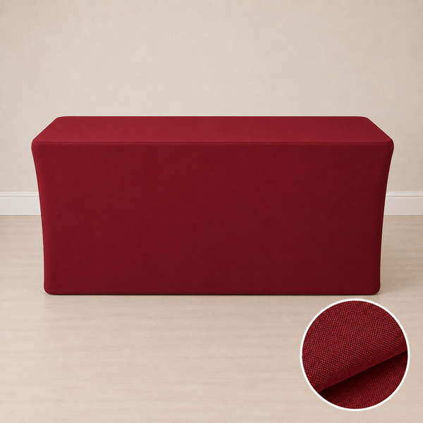 6' fitted regular fabric tablecloth