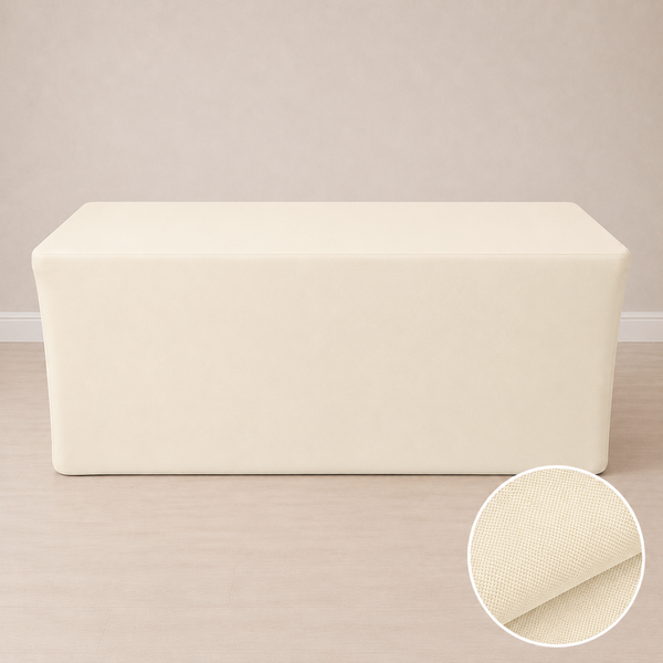 6' fitted regular fabric tablecloth