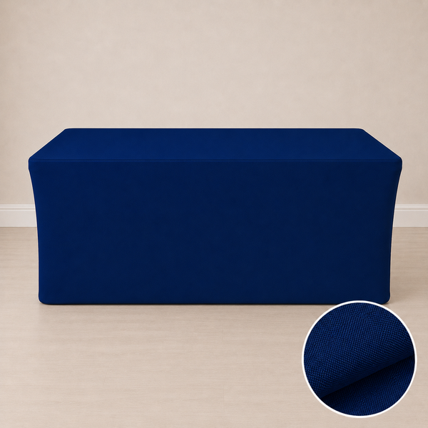 6' fitted regular fabric tablecloth