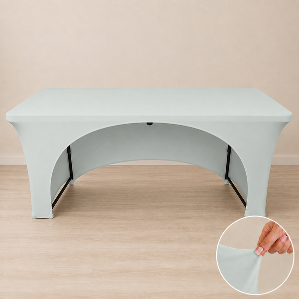 6' spandex open back tablecloth