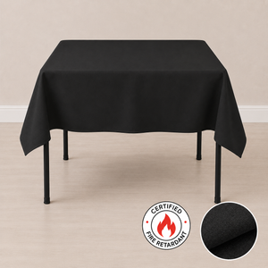 54'' x 54'' fire retardant tablecloth