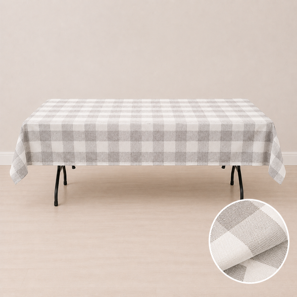 58'' x 94'' checkered tablecloth