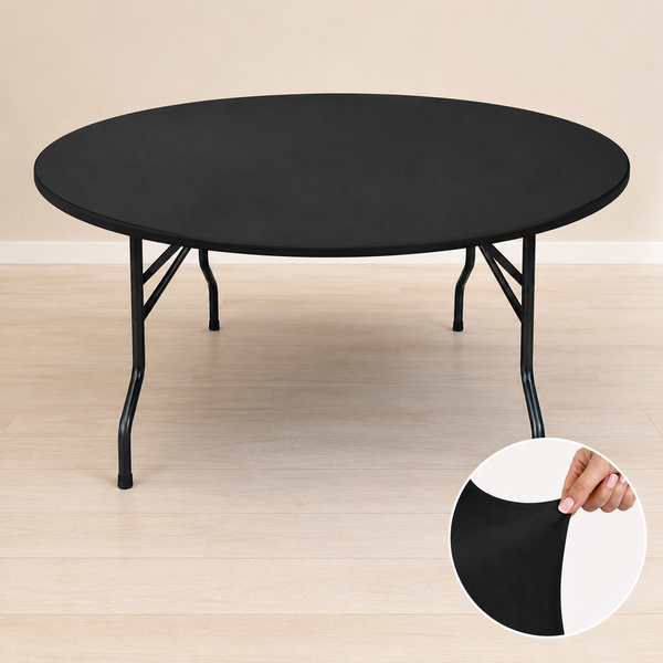5-ft round spandex table topper (tablecloth)