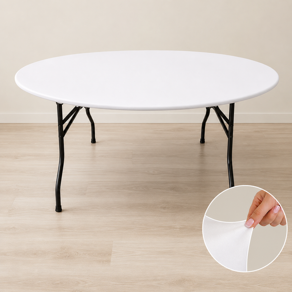 5-ft round spandex table topper (tablecloth)
