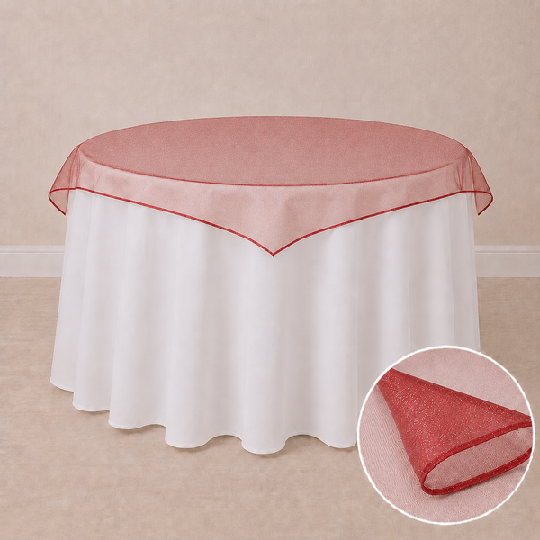 60'' x 60'' organza tablecloth