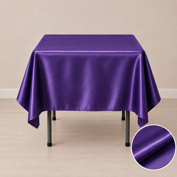 60'' x 60'' satin tablecloth