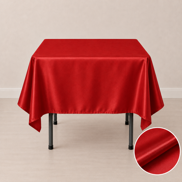 60'' x 60'' satin tablecloth