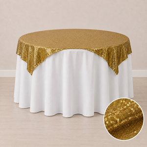 60'' x 60'' sequin tablecloth