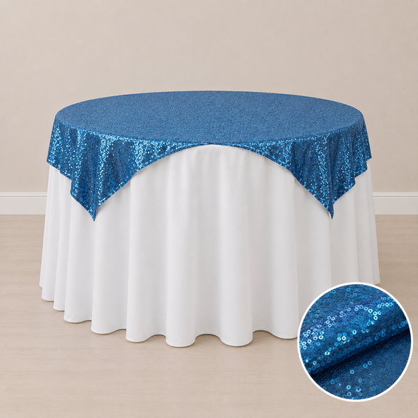 60'' x 60'' sequin tablecloth