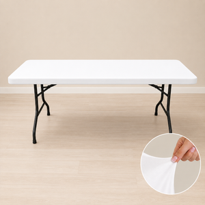 6-ft rectangular spandex table topper (tablecloth)