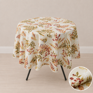 70'' round tablecloth (folha pattern)