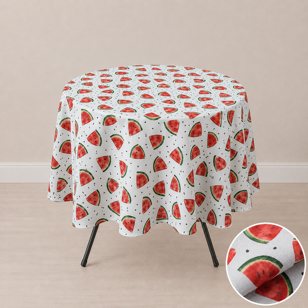 70'' round tablecloth (melon pattern)