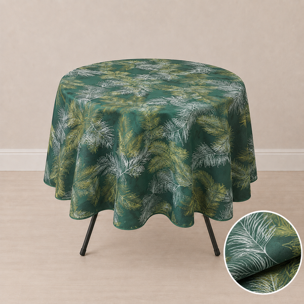 70'' round tablecloth (pine pattern)