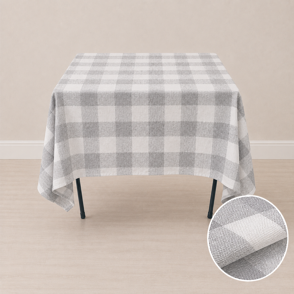 70'' x 70'' checkered tablecloth