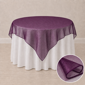 72'' x 72'' organza tablecloth