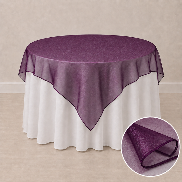 72'' x 72'' organza tablecloth