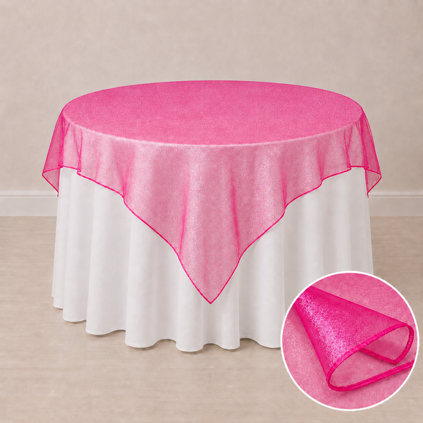72'' x 72'' organza tablecloth