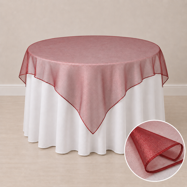72'' x 72'' organza tablecloth