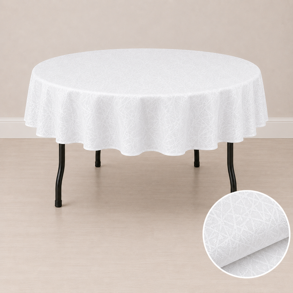 80'' round tablecloth (crystal pattern)