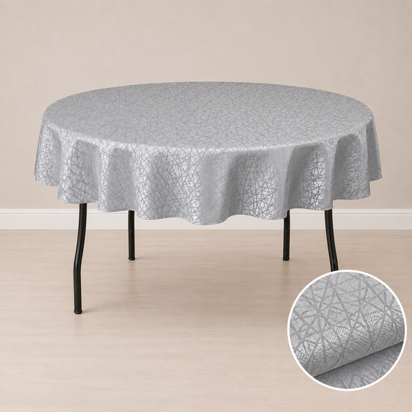 80'' round tablecloth (crystal pattern)