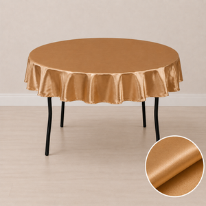 80'' round satin tablecloth