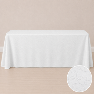 90'' x 156" jacquard tablecloth
