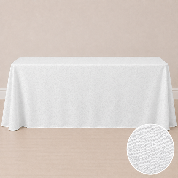 90'' x 156" jacquard tablecloth