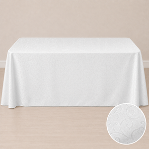 90'' x 132" jacquard tablecloth