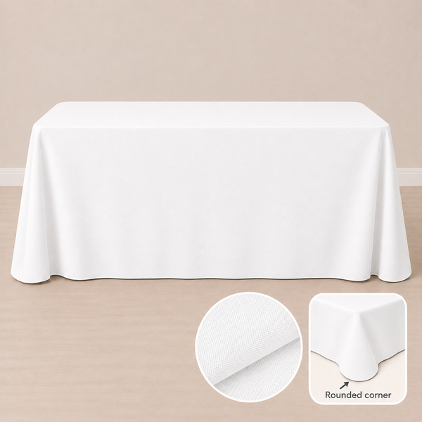 90'' x 132" SPUN tablecloth