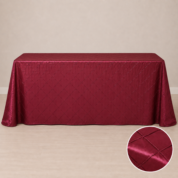 90'' x 132'' taffeta tablecloth