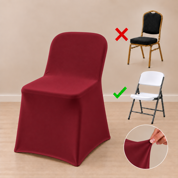 Spandex folding chair cover