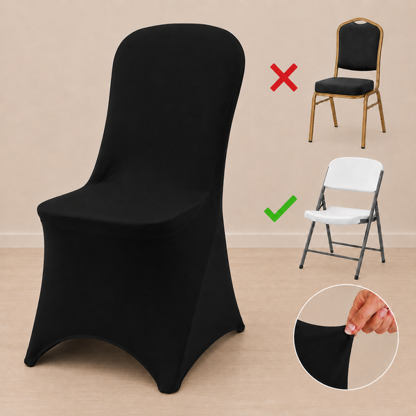 Spandex folding chair cover