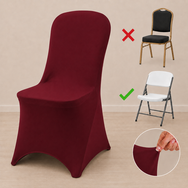 Spandex folding chair cover
