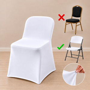 Spandex folding chair cover